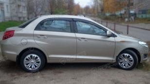 Дефлекторы окон (ветровики) Chery Bonus Sd 2011/A13 Sd 2011"EuroStandard" (Чери Бонус) Кобра Тюнинг