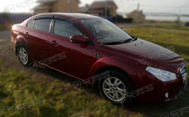 Дефлекторы окон (ветровики) Faw Besturn Sd (B50) 2008 (Фау Беструм) Кобра Тюнинг