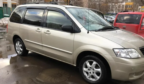 Дефлекторы окон (ветровики) Mazda MPV II 1999-2006"EuroStandard" (Мазда МПВ) Кобра Тюнинг